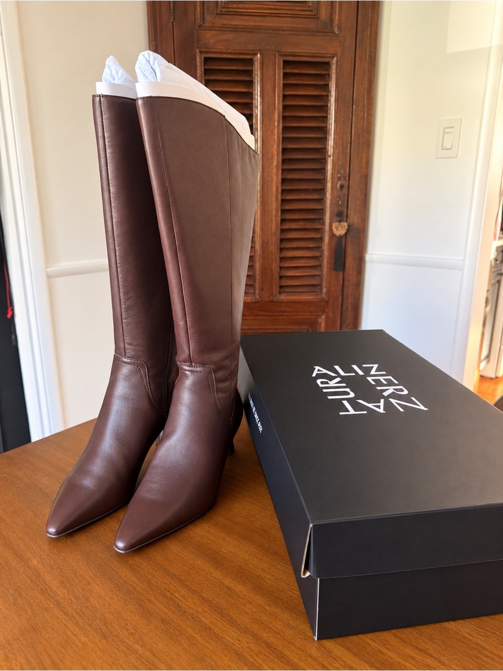 NWT - Naturalizer Women's Chocolate Extra Wide Calf Boots